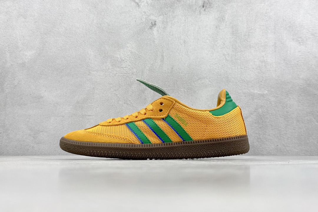 160 R版 adidas originals Samba WB PONY TONAL 黄绿 IE9165