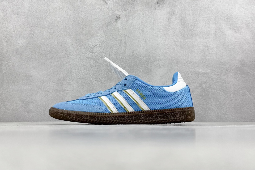 160 R版 adidas originals Samba WB PONY TONAL 蓝白 IE9170