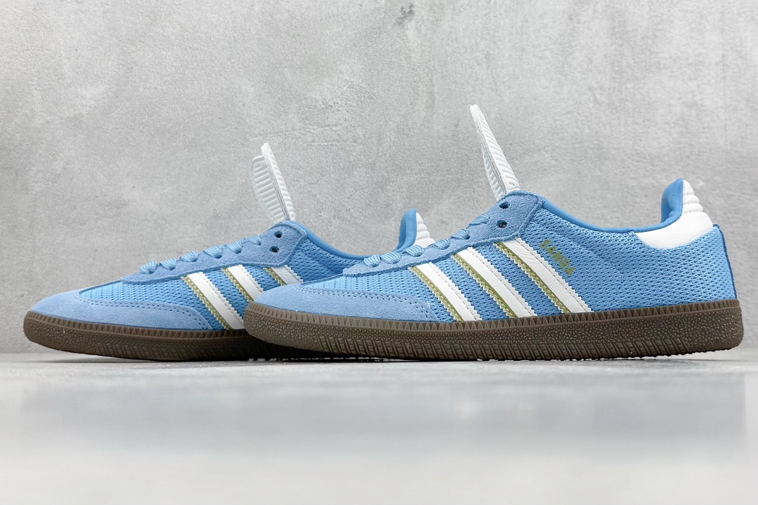 160 R版 adidas originals Samba WB PONY TONAL 蓝白 IE9170