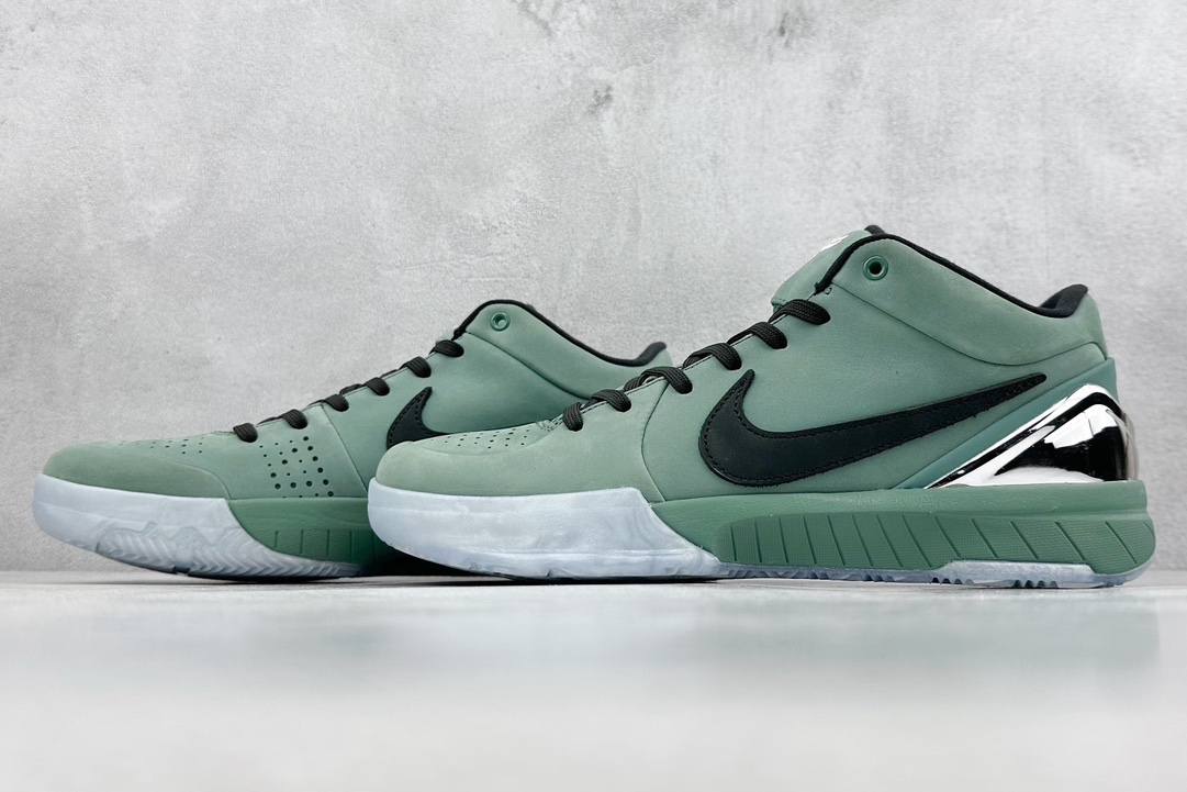 350 Gt纯原 KOBE IV PROTRO 4代 电镀银绿色 实战篮球鞋 FQ3545-300