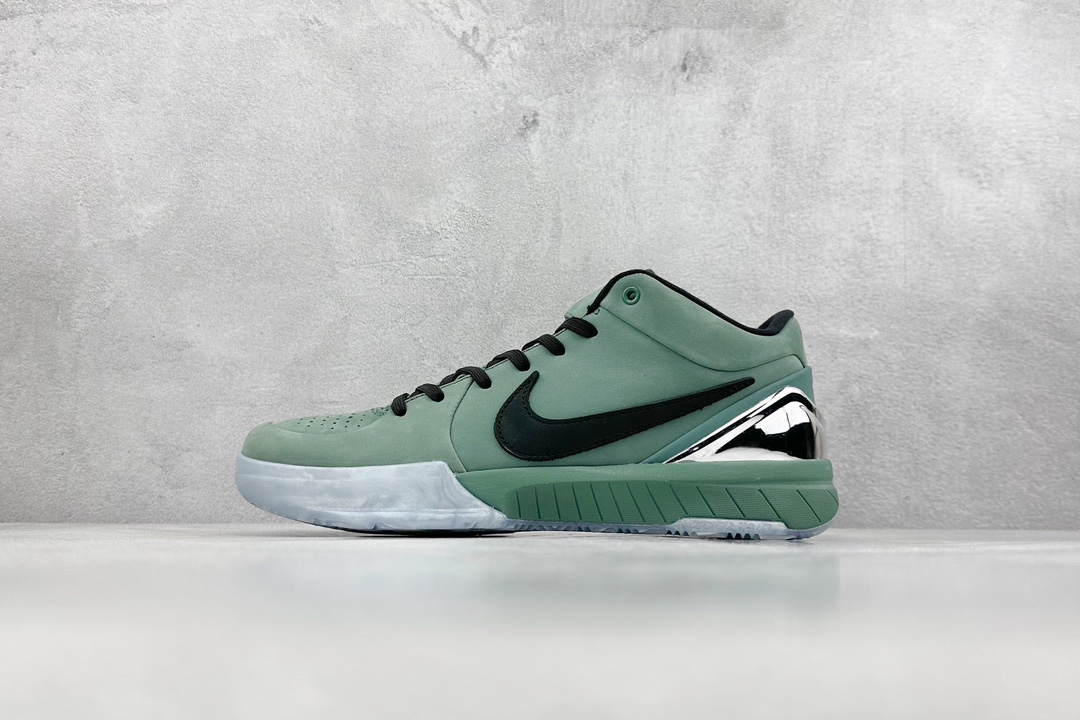 350 Gt纯原 KOBE IV PROTRO 4代 电镀银绿色 实战篮球鞋 FQ3545-300