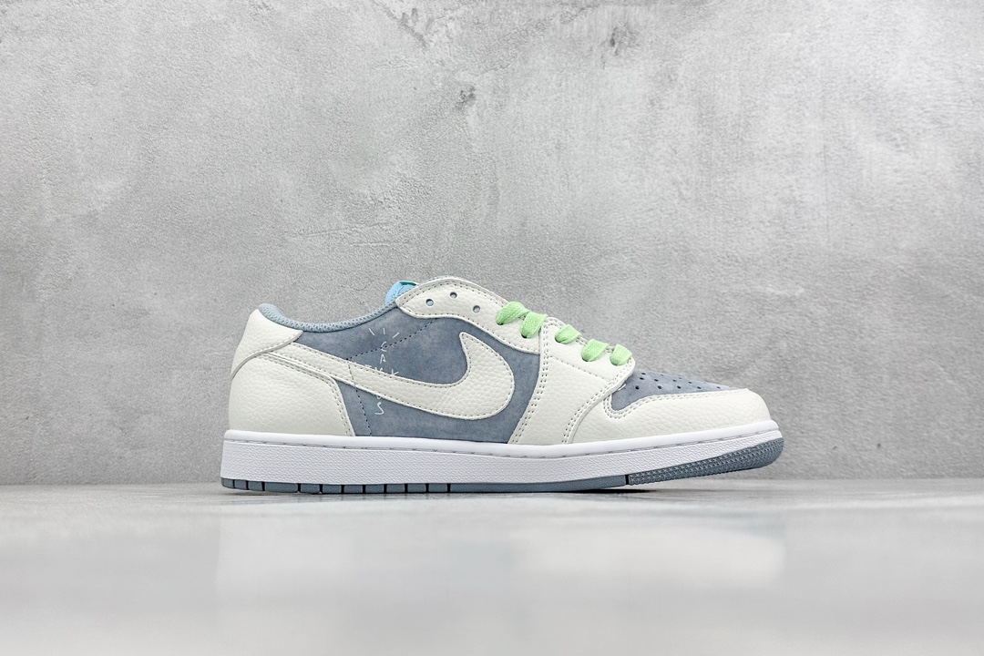 220 Travis Scott x Fragment x Air Jordan 1 Low TS联名倒勾低帮板鞋 DM7866-888