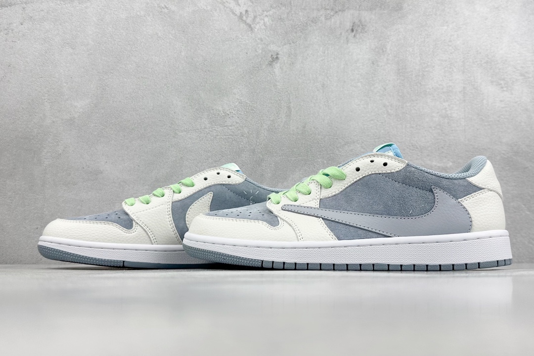 220 Travis Scott x Fragment x Air Jordan 1 Low TS联名倒勾低帮板鞋 DM7866-888