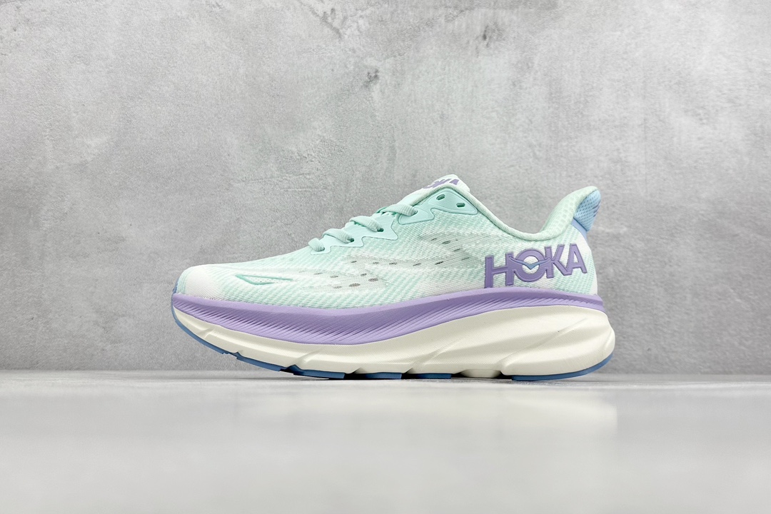 GW HOKA ONE ONE Clifton 9 Wide 克里夫顿系列 减震防滑耐磨低帮跑步鞋