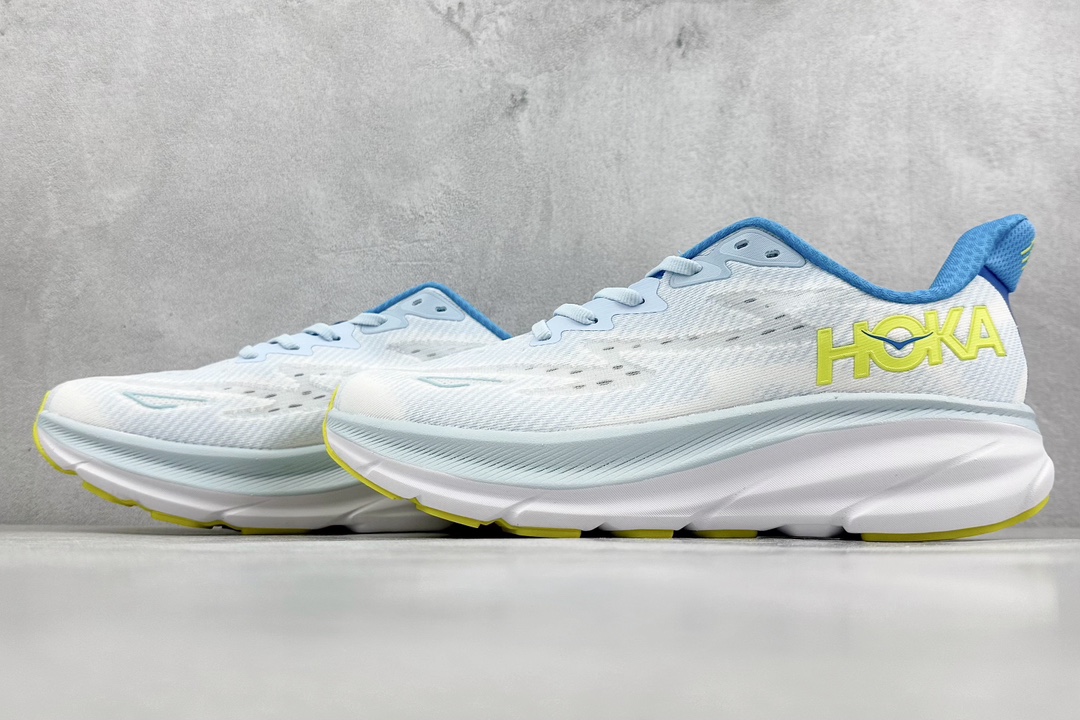 GW HOKA ONE ONE Clifton 9 Wide 克里夫顿系列 减震防滑耐磨低帮跑步鞋