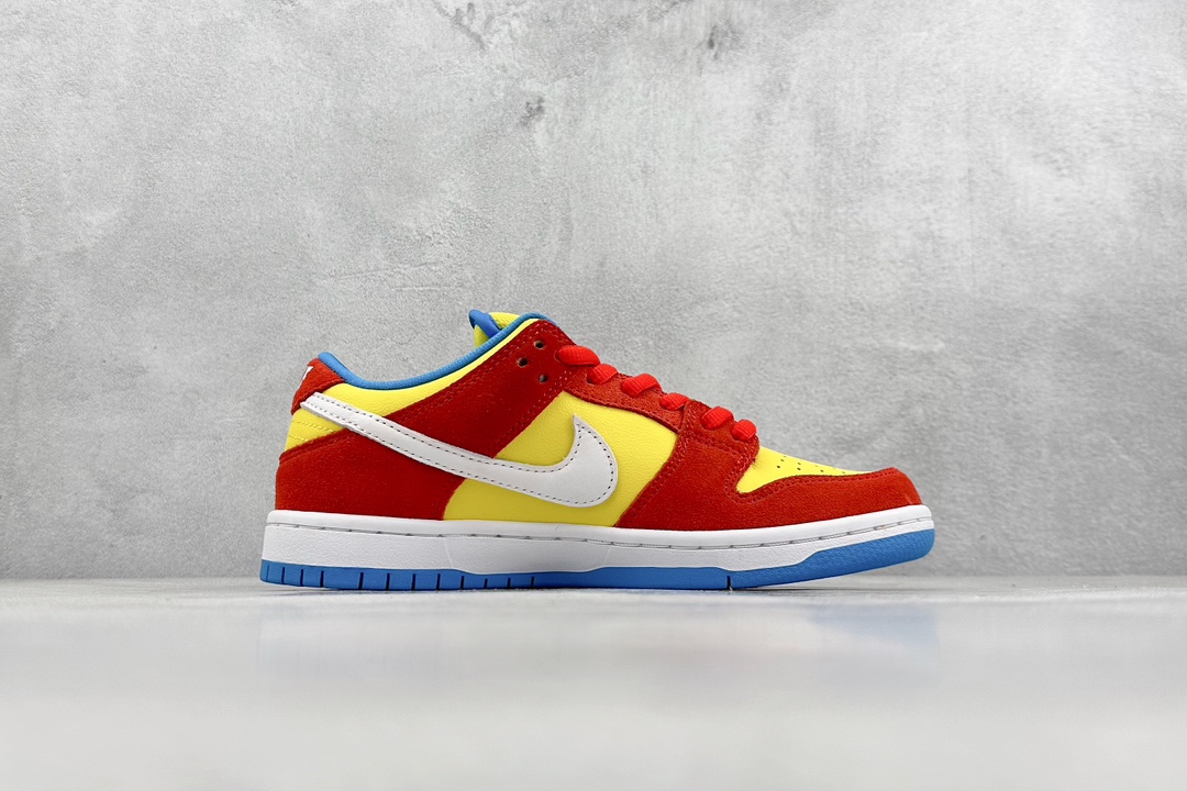 S2 Nike SB Dunk Low Pro 黄橙色 辛普森 复古低帮休闲运动滑板板鞋  BQ6817-602