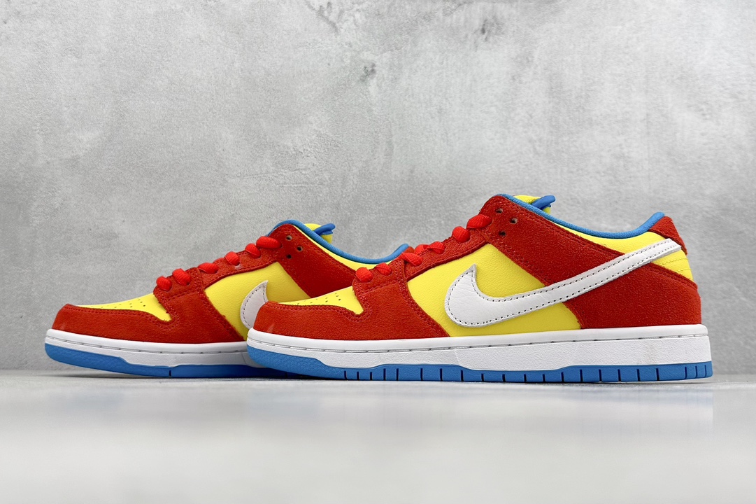 S2 Nike SB Dunk Low Pro 黄橙色 辛普森 复古低帮休闲运动滑板板鞋  BQ6817-602