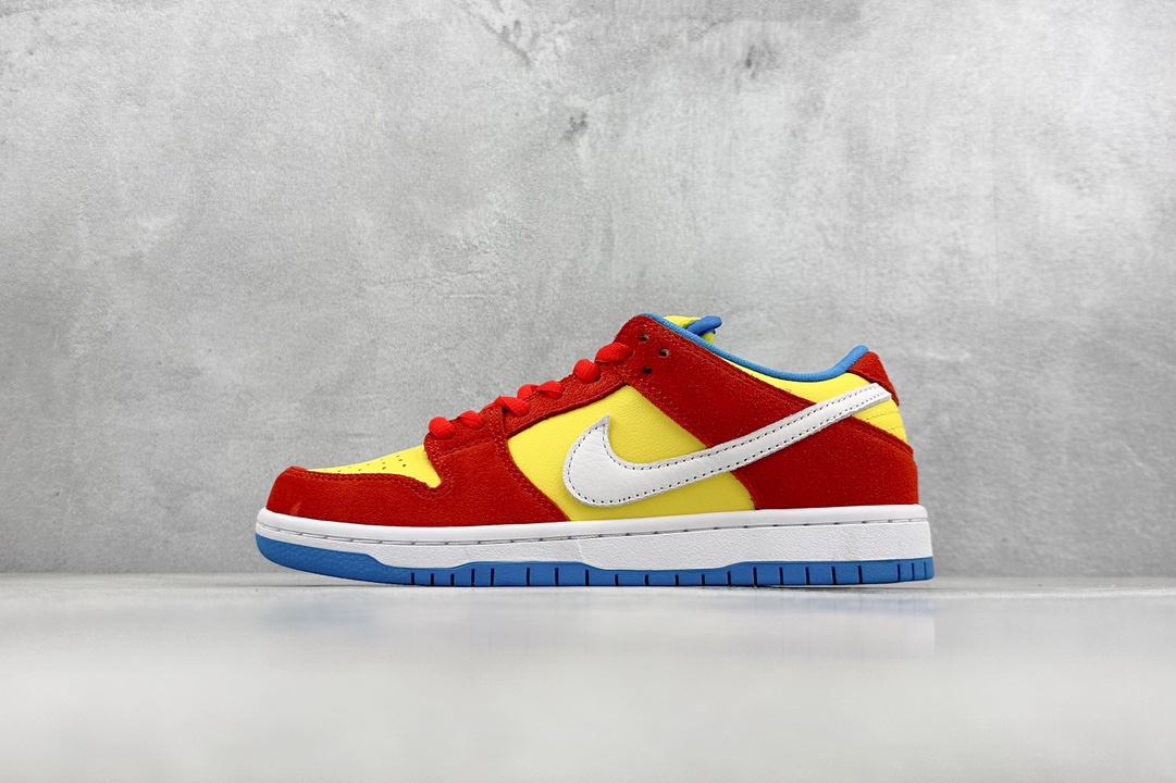 S2 Nike SB Dunk Low Pro 黄橙色 辛普森 复古低帮休闲运动滑板板鞋  BQ6817-602