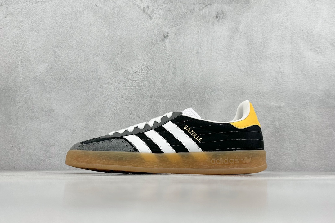 adidas originals GAZELLE INDOOR ”Olympic/Black/White/Gum” 黑色  IF9642