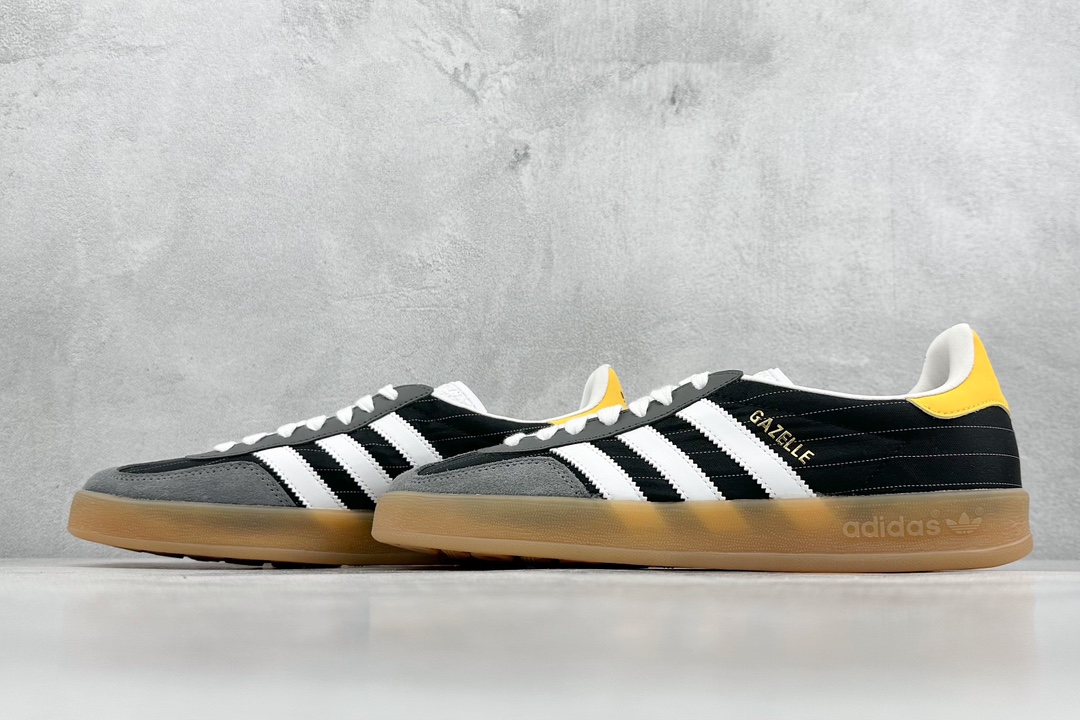 adidas originals GAZELLE INDOOR ”Olympic/Black/White/Gum” 黑色  IF9642