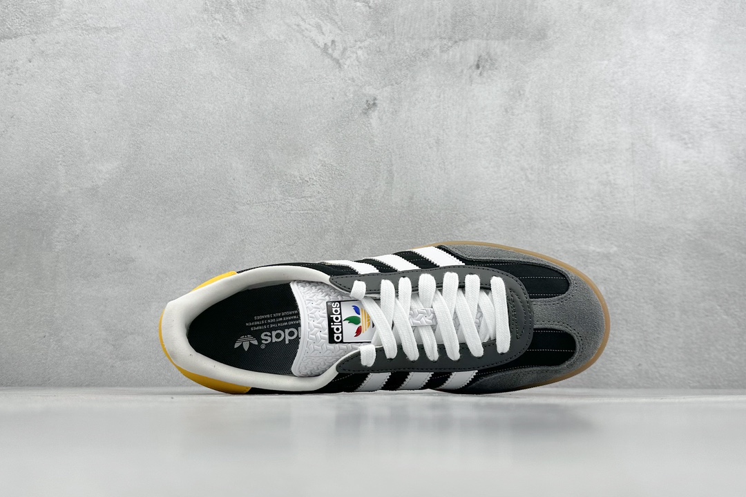 adidas originals GAZELLE INDOOR ”Olympic/Black/White/Gum” 黑色  IF9642