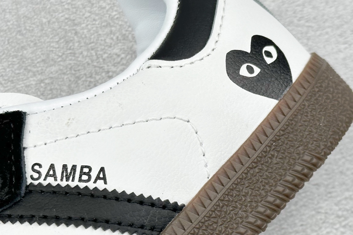 R版 adidas originals SAMBA OG 川久保玲联名 黑白  FW2415