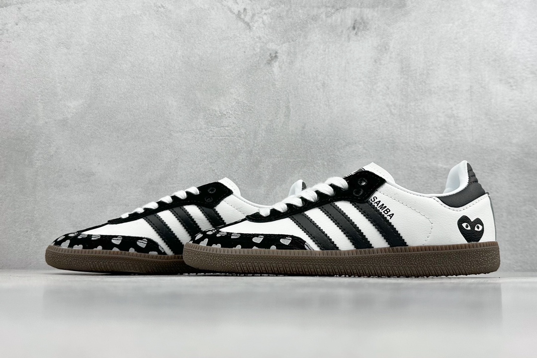 R版 adidas originals SAMBA OG 川久保玲联名 黑白  FW2415