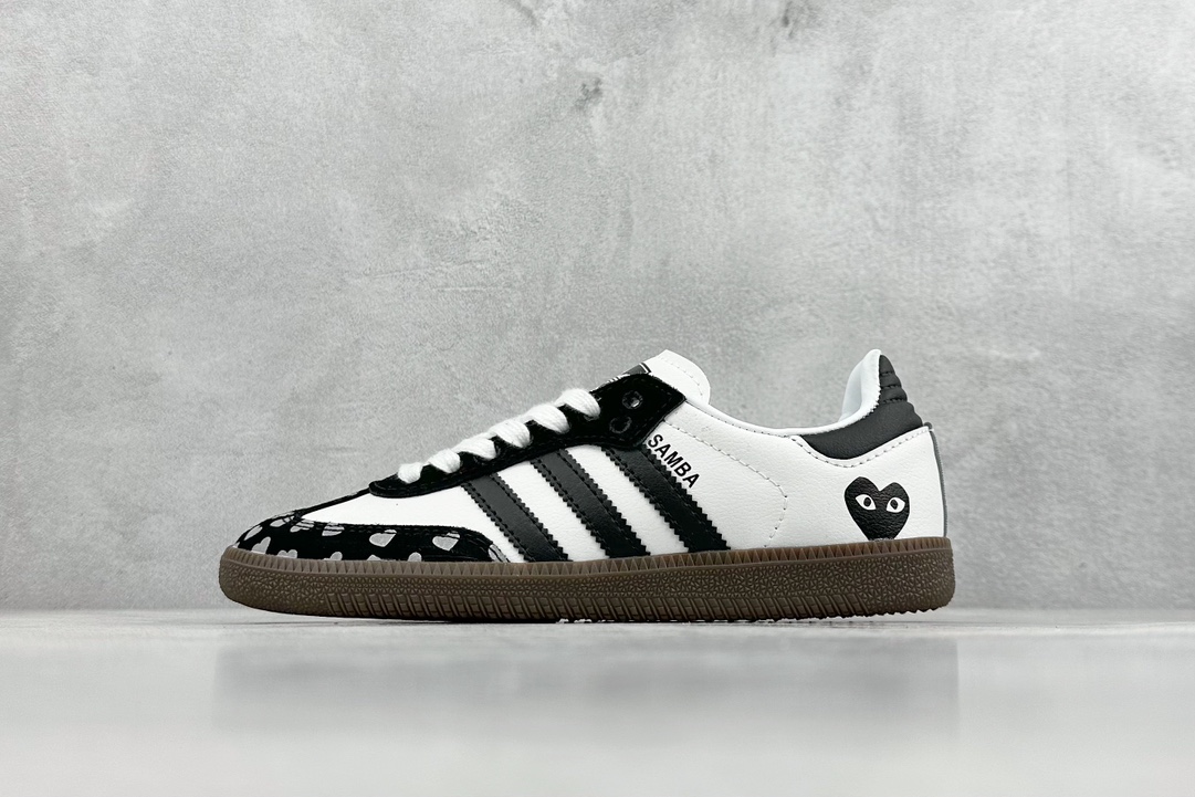 R版 adidas originals SAMBA OG 川久保玲联名 黑白  FW2415