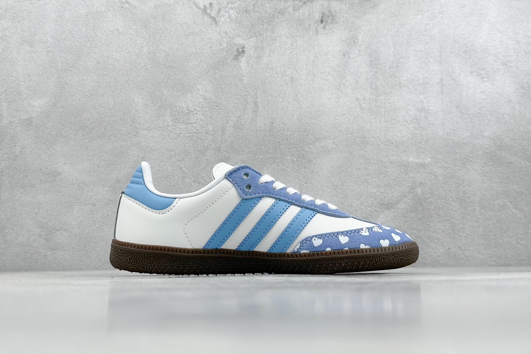 R版 adidas originals SAMBA OG 川久保玲联名 蓝白  FW2413