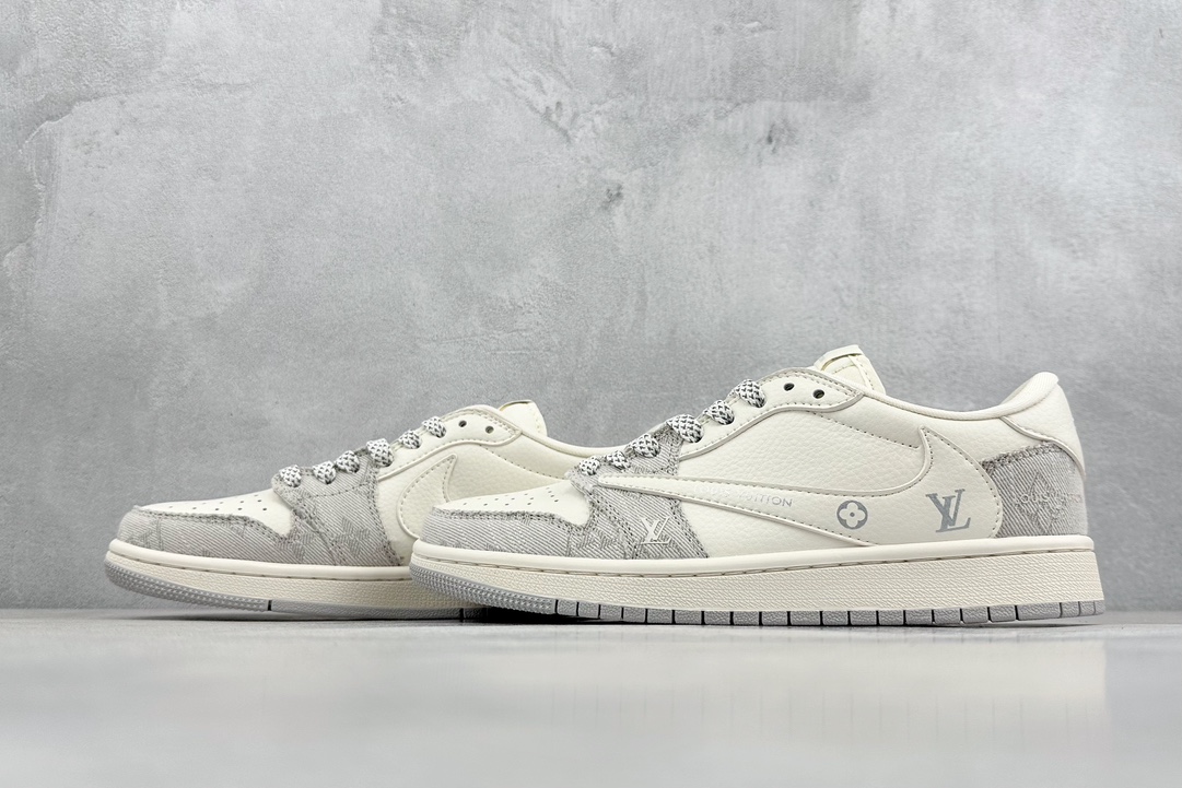 Fragment x TS x Air Jordan 1 Low x LV 三方联名倒钩低帮  LJ5188-004