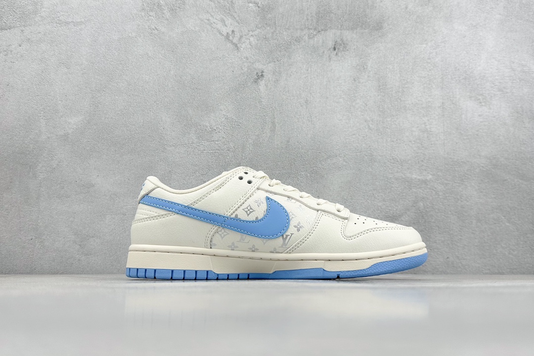 Nike SB Dunk Low x Louis Vuitton 白蓝双钩 CF3688-005