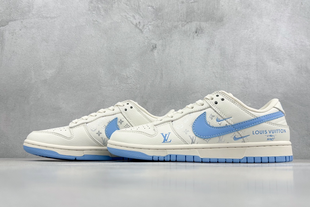 Nike SB Dunk Low x Louis Vuitton 白蓝双钩 CF3688-005