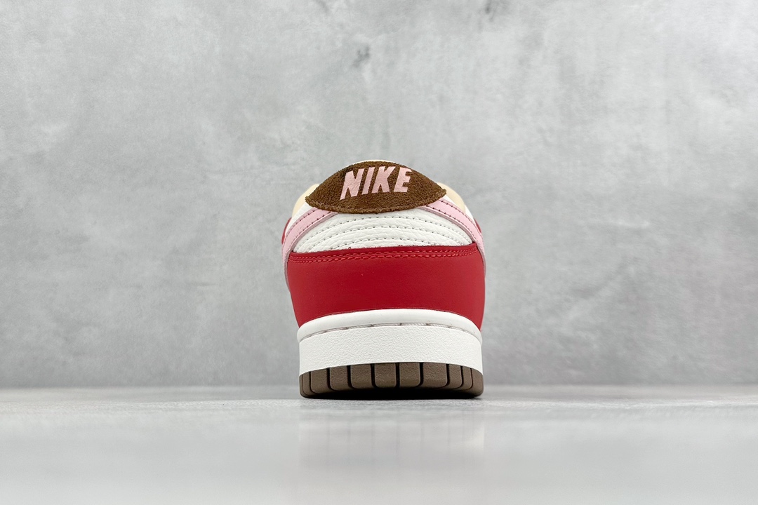 ST版 NIKE SB Dunk Low ”Sail and Spore Red” 米红粉 FB7910-600