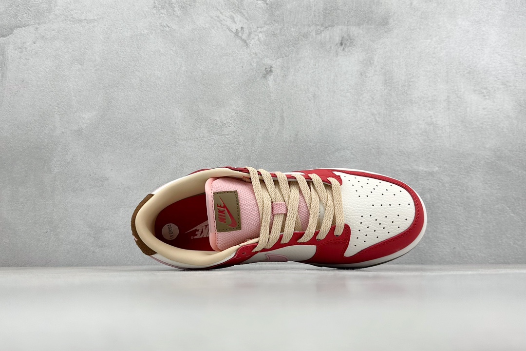 ST版 NIKE SB Dunk Low ”Sail and Spore Red” 米红粉 FB7910-600