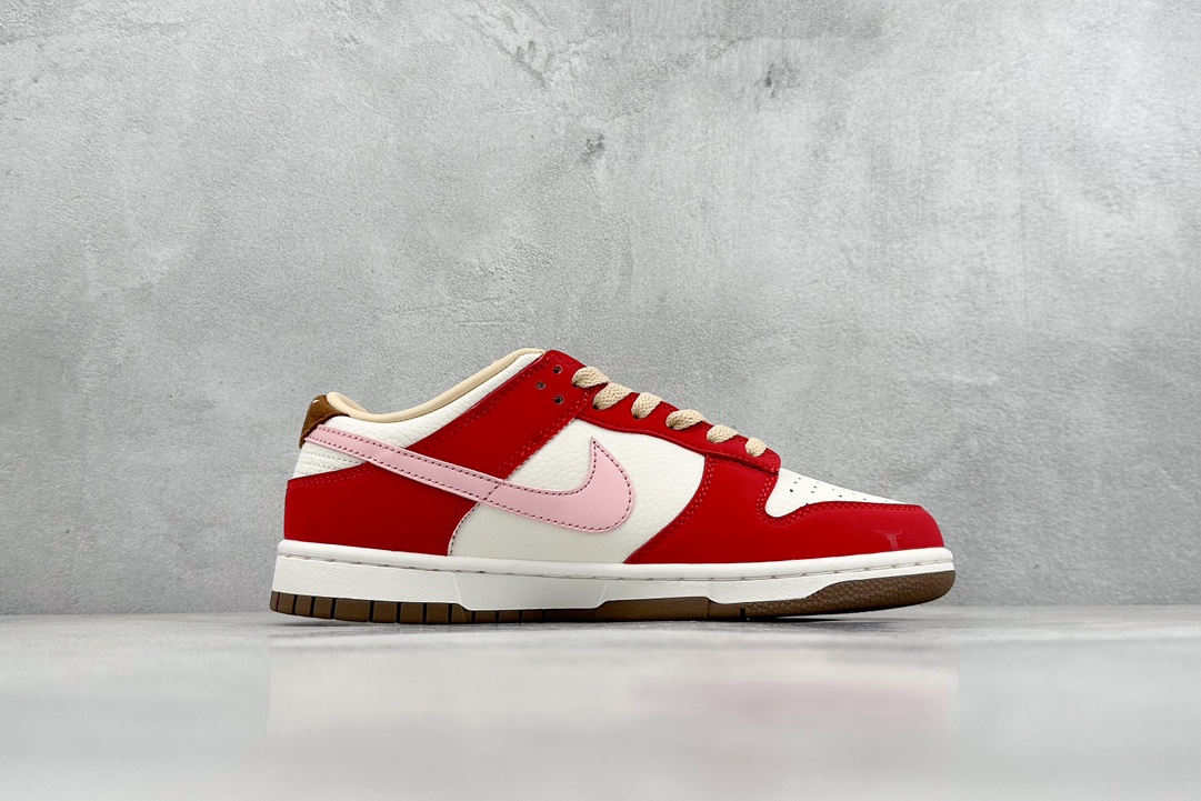 ST版 NIKE SB Dunk Low ”Sail and Spore Red” 米红粉 FB7910-600