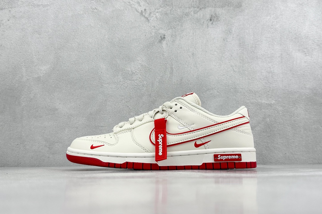 Nike SB Dunk Low x Supreme 白红三钩  DJ2024-004