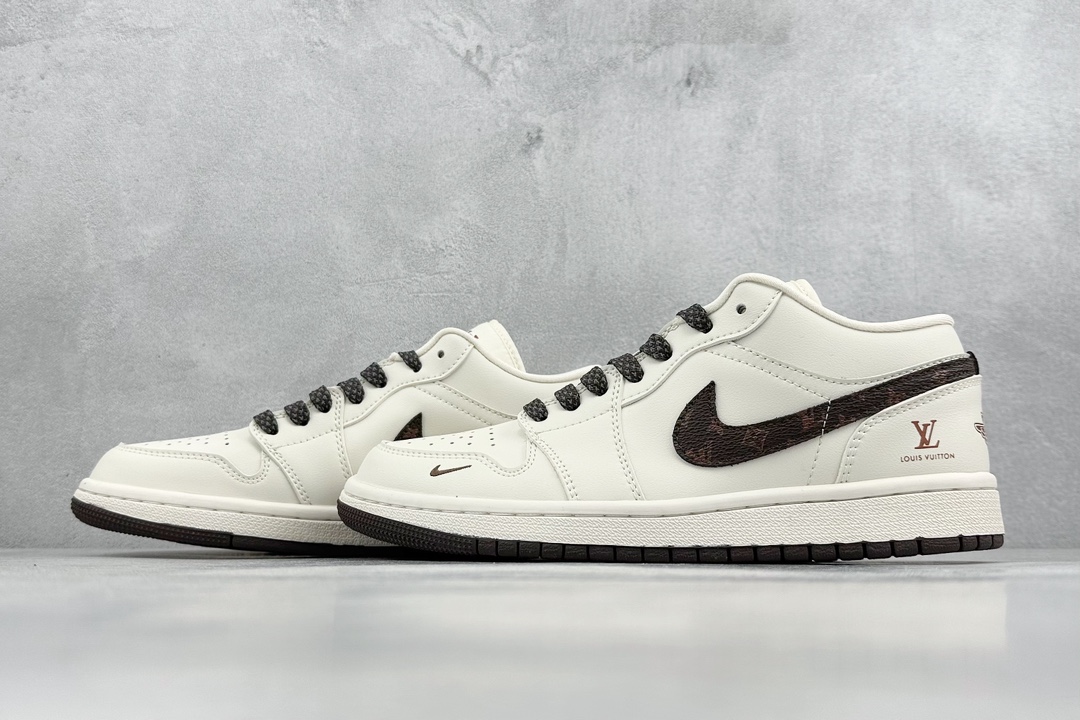 Fragment x TS x Air Jordan 1 Low x LV 三方联名倒钩低帮  WG8850-004