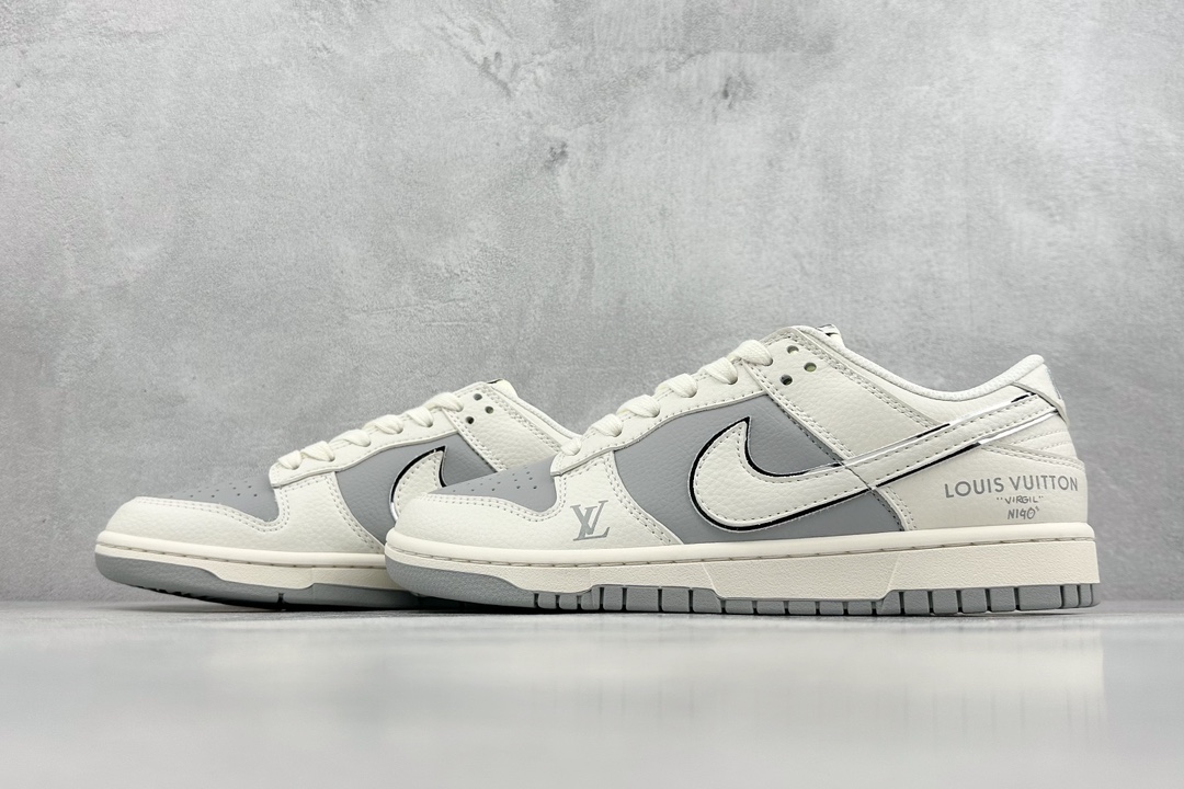 Nk SB Dunk Low LV联名-米白银灰  BB8766-210