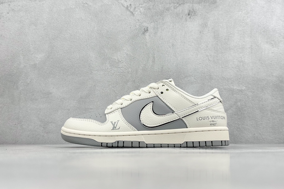 Nk SB Dunk Low LV联名-米白银灰  BB8766-210