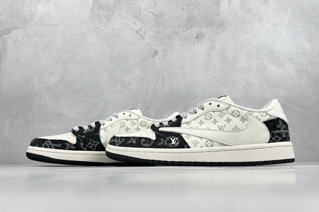 Fragment x TS x Air Jordan 1 Low x LV 三方联名倒钩低帮  SJ2068-008