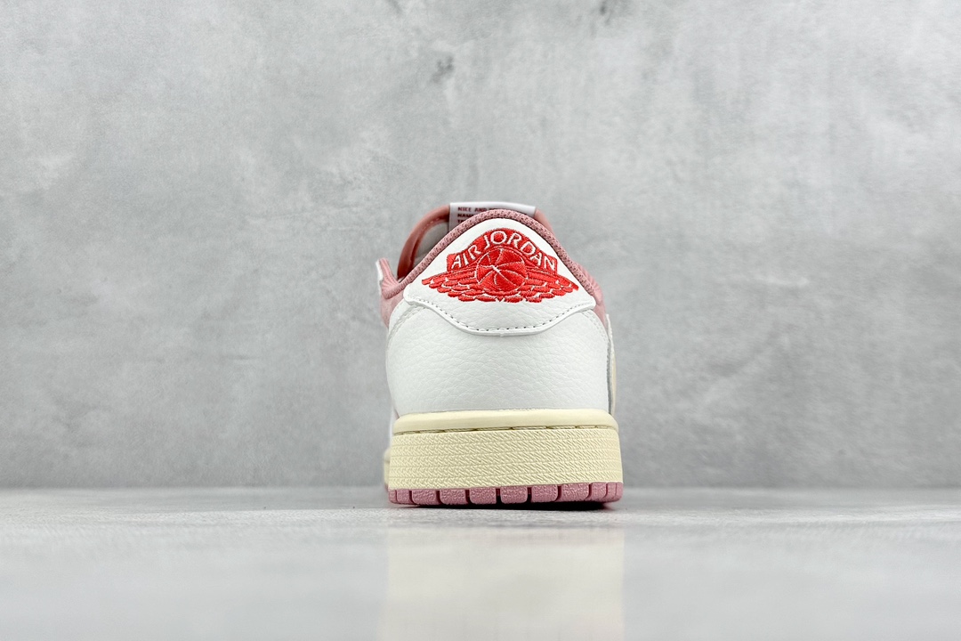 KW神版 Travis Scott x Air Jordan 1 Low 粉白 倒勾低帮 DM7866-600