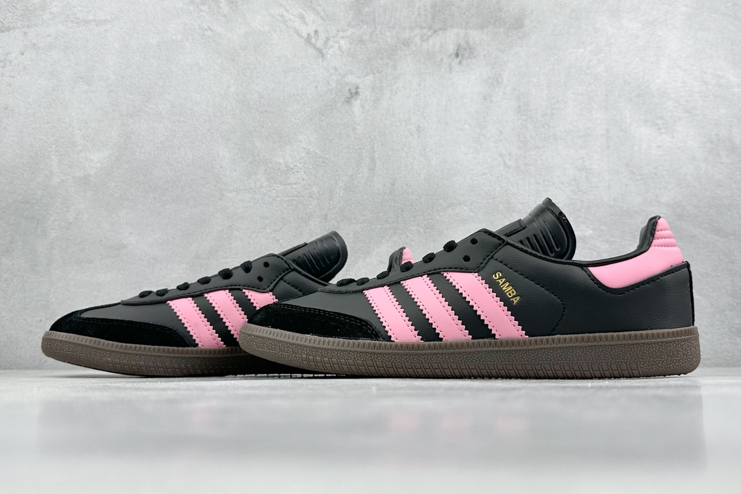 adidas Originals Gazelle INdoor 黑粉 三叶草休闲防滑耐磨低帮板鞋 ID0478