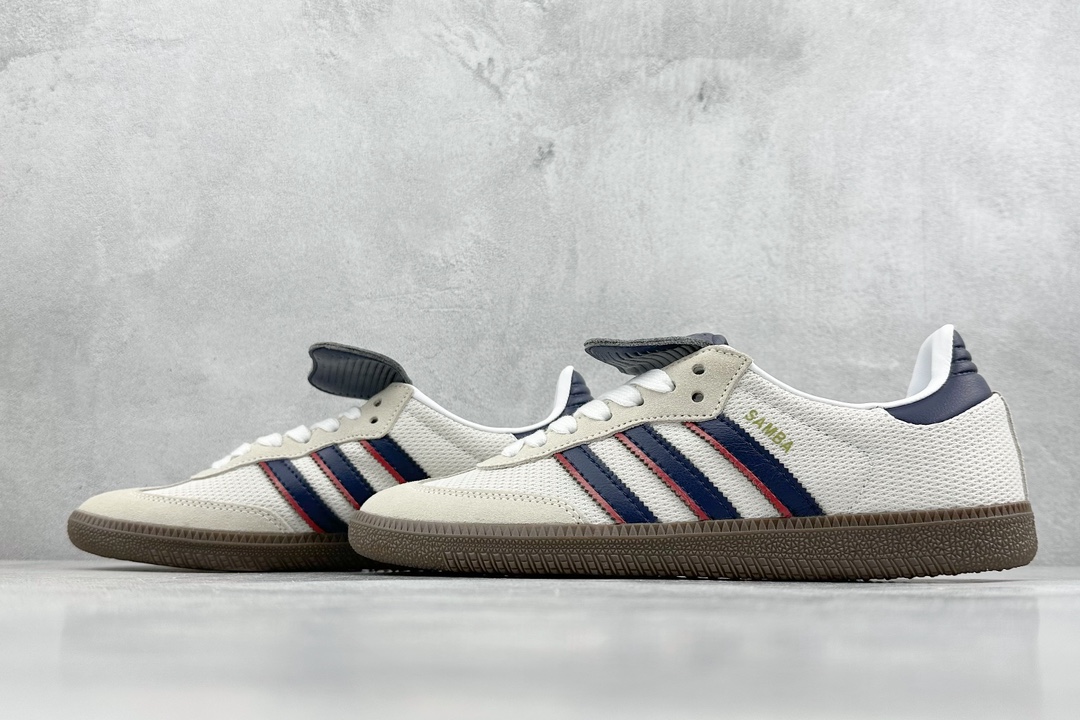 R版 adidas originals Samba LT 白蓝德训  IE9169