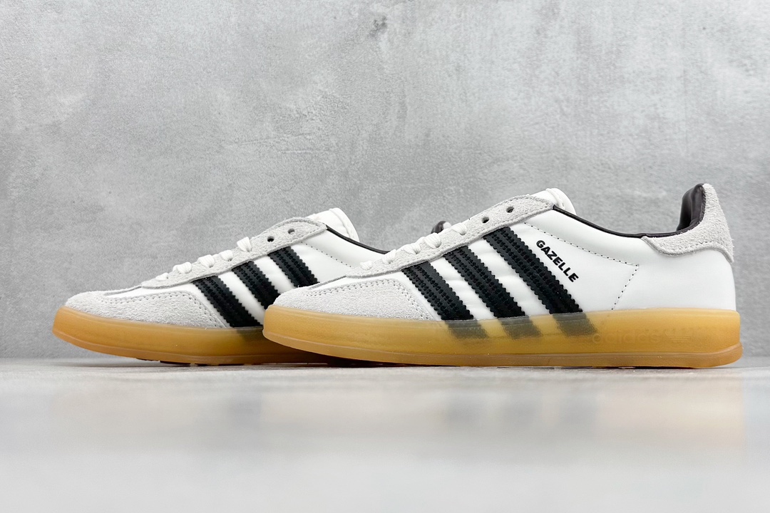 adidas Originals Gazelle INdoor 三叶草休闲防滑耐磨低帮板鞋  IH9985