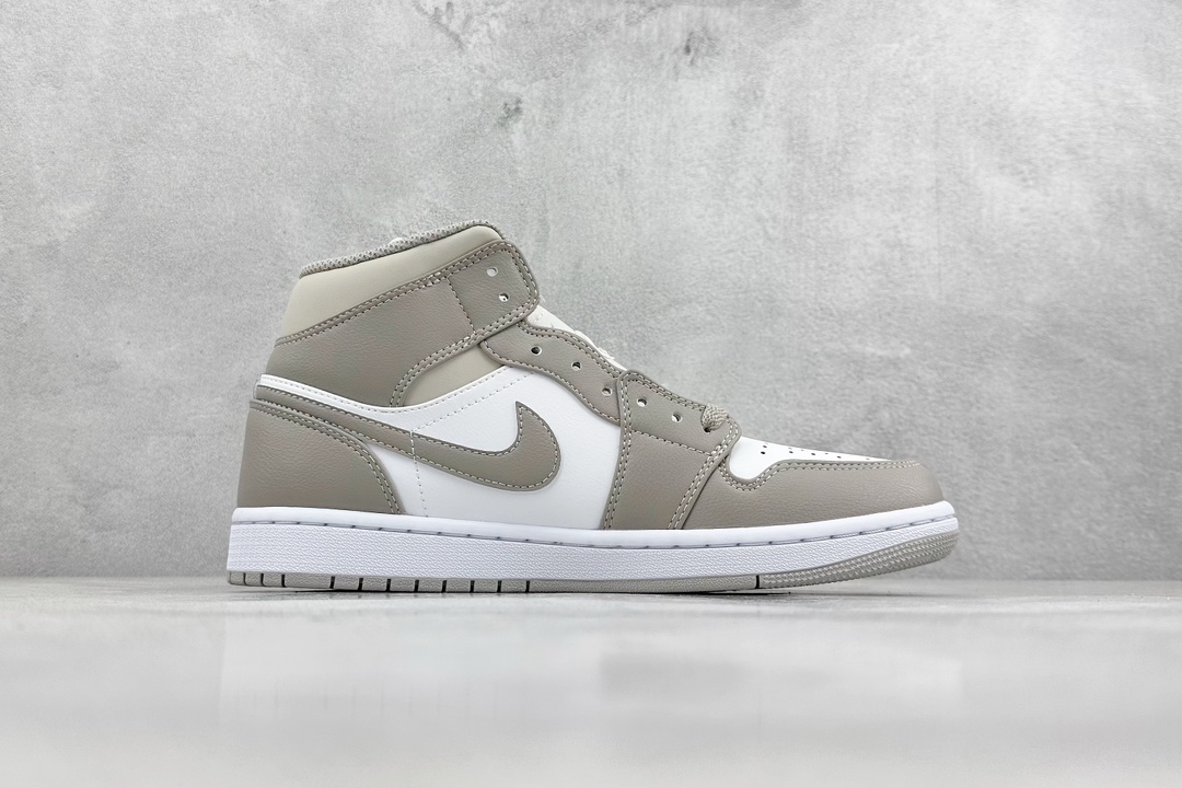 VT性价比 Jordan Air Jordan 1 mid ”linen” 麻布奶油 浅骨色  554724-082