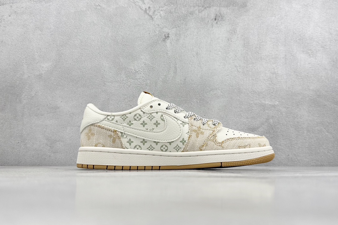 Fragment x TS x Air Jordan 1 Low x LV 三方联名倒钩低帮  SJ2068-009