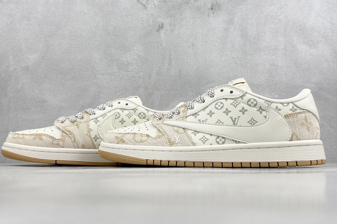 Fragment x TS x Air Jordan 1 Low x LV 三方联名倒钩低帮  SJ2068-009