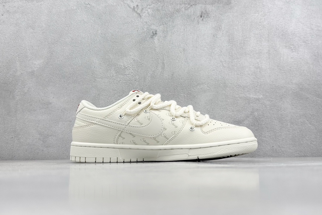 Stussy x Nike Dunk Low 斯图西 米红  SJ2068-259