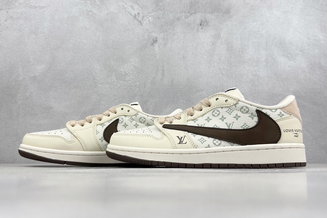 Fragment x TS x Air Jordan 1 Low x LV 三方联名倒钩低帮   LJ5188-006