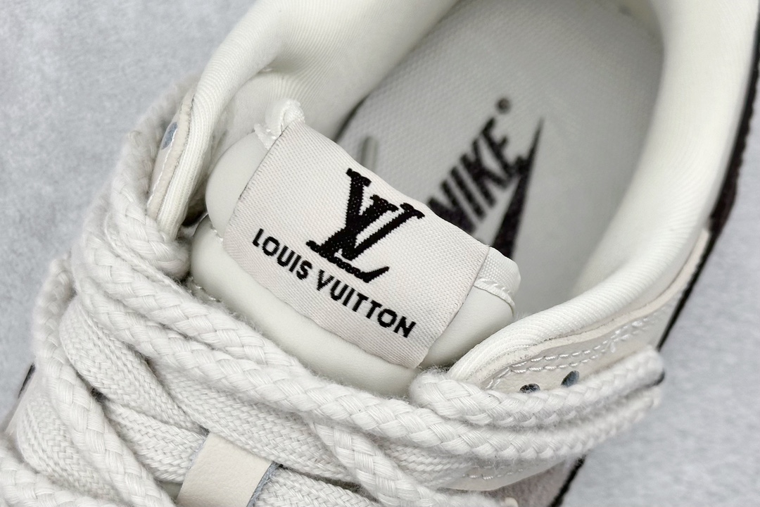 Nike SB Dunk Low x Louis Vuitton 棕灰绑带  XX2025-328