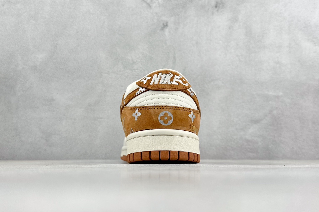 Nk SB Dunk Low LV联名-米白棕勾 周年高端定制 低帮休闲板鞋  XD6188-030