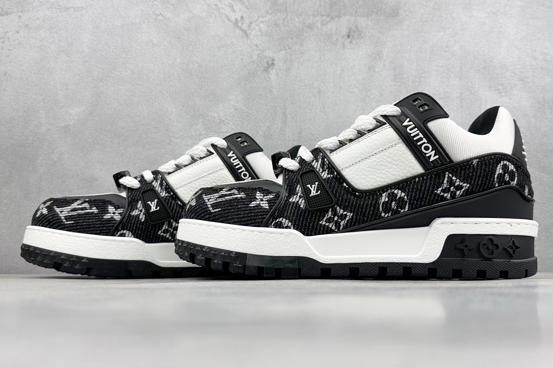 新货纯原级别 空胶工艺 高端零售专供Louis Vuitton 路易威登 LV Trainer 低帮休闲板鞋