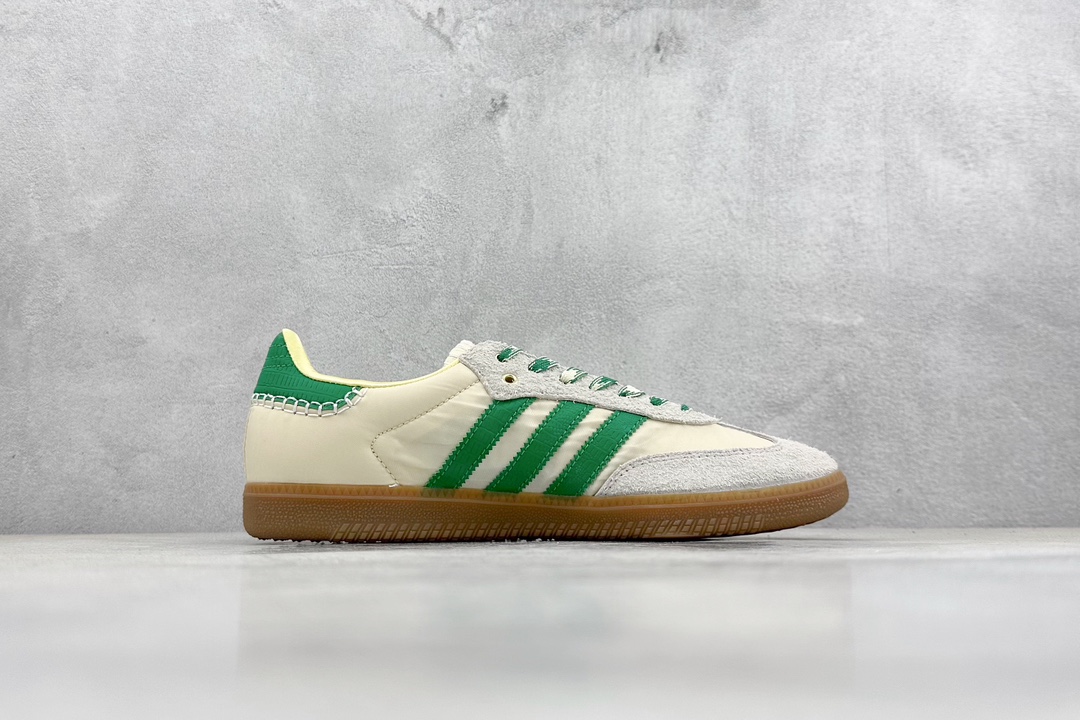 PB版 Wales Bonner x adidas originals Samba 三条纹 米白绿  GY4344