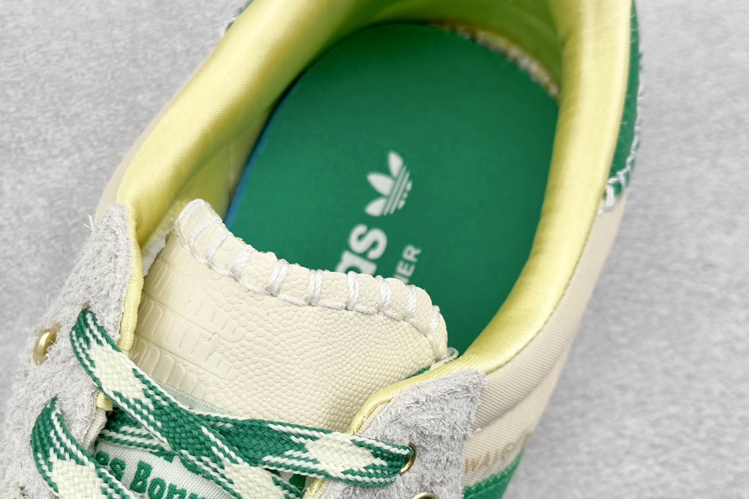 PB版 Wales Bonner x adidas originals Samba 三条纹 米白绿  GY4344