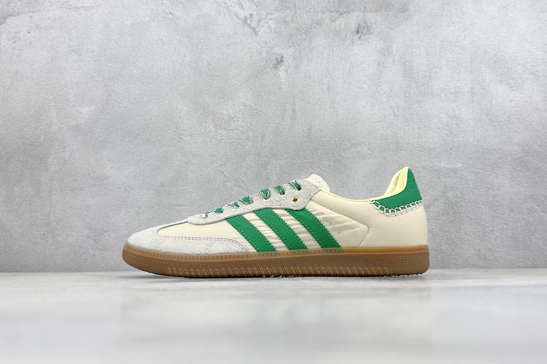 PB版 Wales Bonner x adidas originals Samba 三条纹 米白绿  GY4344