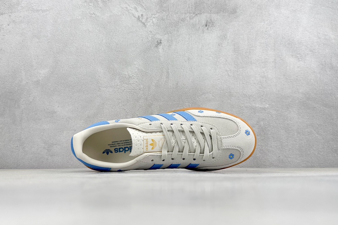 R版 adidas originals GAZELLE INDOOR ”Floral/Beige/Light Blue”  IF4491