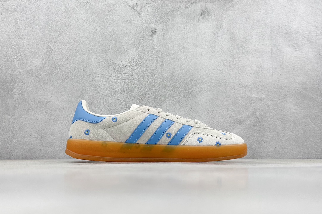 R版 adidas originals GAZELLE INDOOR ”Floral/Beige/Light Blue”  IF4491