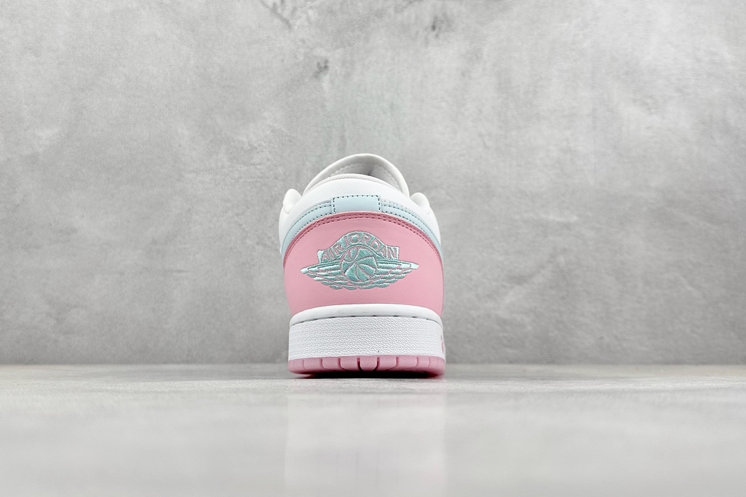 K版 Jordan Air Jordan 1 LOW ”White/Pink Foam/GlacierBlue”粉蓝  HM3706-141