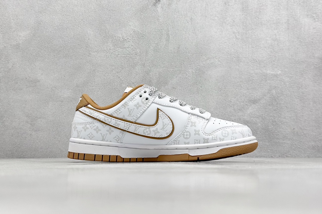 Nk SB Dunk Low LV联名-米白棕 周年高端定制 低帮休闲板鞋 XD6188-002