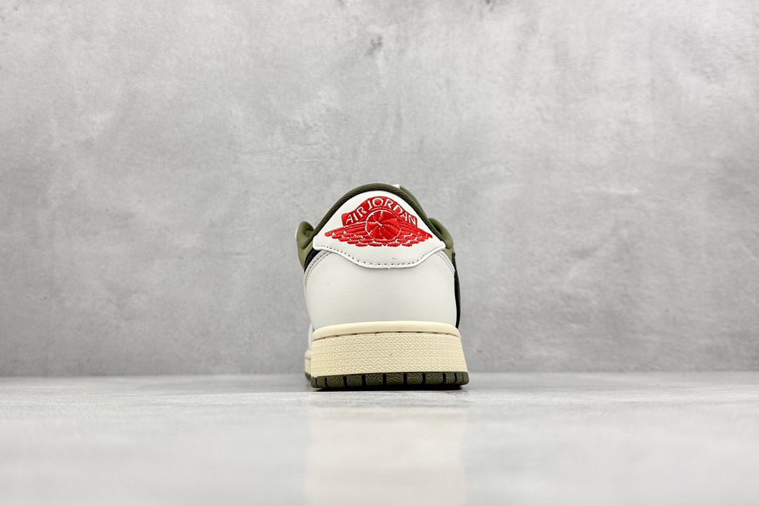 KW神版 Travis Scott x Jordan Air Jordan 1 Low OG ”MediumOlive” 米绿 DM7866-200